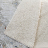 50" X 70" Linen Coffee And Ivory Floral Plush Throw Blanket