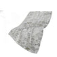 50" X 70" Gray And Ivory Floral Polyester Woven Plush Throw Blanket