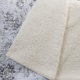 50" X 70" Gray And Ivory Floral Polyester Woven Plush Throw Blanket