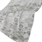 50" X 70" Gray And Ivory Floral Polyester Woven Plush Throw Blanket