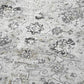 50" X 70" Gray And Ivory Floral Polyester Woven Plush Throw Blanket