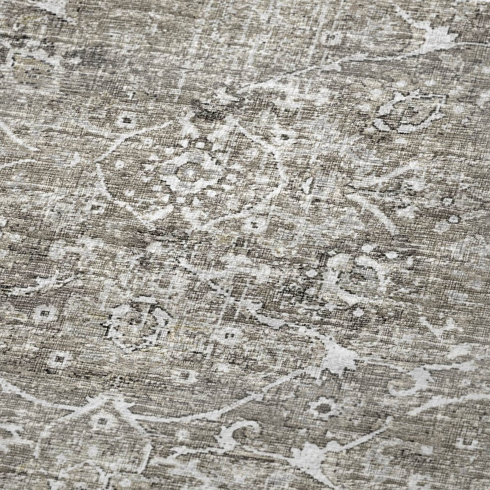 50" X 70" Gray And Charcoal Floral Polyester Woven Plush Throw Blanket