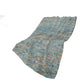 50" X 70" Rust Teal And Gold Floral Polyester Woven Plush Throw Blanket