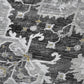 50" X 70" Charcoal Gold And Gray Floral Microfiber Plush Throw Blanket