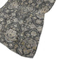 50" X 70" Charcoal Ivory And Coffee Floral Polyester Woven Plush Throw Blanket