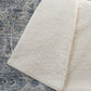 50" X 70" Blue And Pewter Damask Polyester Woven Plush Throw Blanket