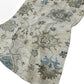 50" X 70" Blue Charcoal And Ivory Floral Polyester Woven Plush Throw Blanket