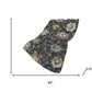 50" X 70" Gray And Gold Floral Polyester Woven Plush Throw Blanket