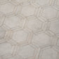 50" X 70" Ivory And Beige Geometric Polyester Woven Plush Throw Blanket