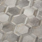 50" X 70" Gray And Ivory Geometric Microfiber Plush Throw Blanket
