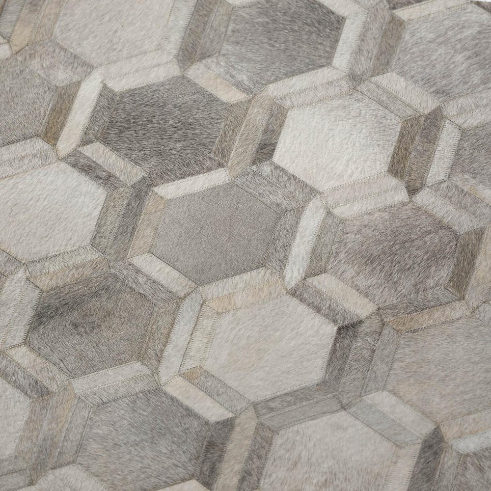 50" X 70" Gray And Ivory Geometric Microfiber Plush Throw Blanket