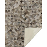 50" X 70" Gray Beige And Black Geometric Microfiber Plush Throw Blanket