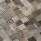 50" X 70" Gray Beige And Black Geometric Polyester Woven Plush Throw Blanket