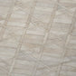 50" X 70" Ivory And Beige Geometric Polyester Woven Plush Throw Blanket