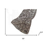 50" X 70" Gray Black And Beige Geometric Polyester Woven Plush Throw Blanket