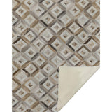 50" X 70" Gray And Brown Geometric Microfiber Plush Throw Blanket