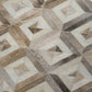 50" X 70" Gray And Brown Geometric Polyester Woven Plush Throw Blanket