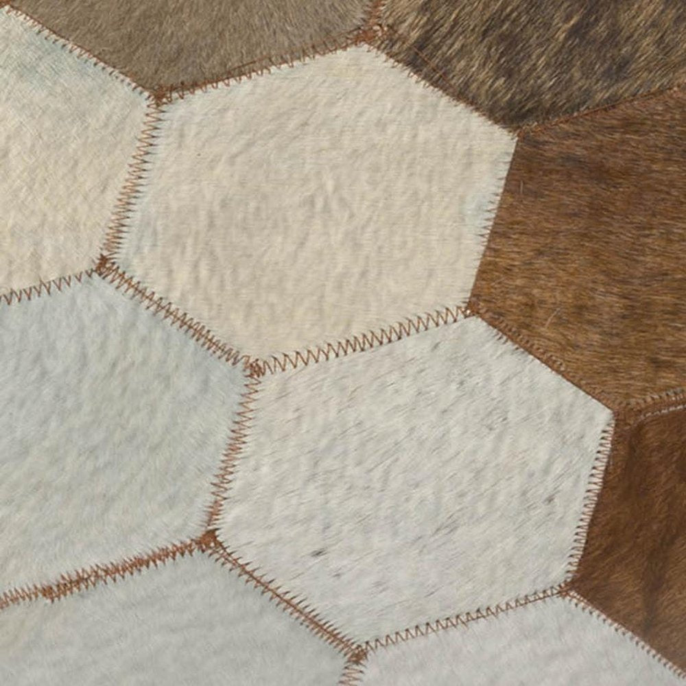 50" X 70" Black Brown And Ivory Geometric Polyester Woven Plush Throw Blanket