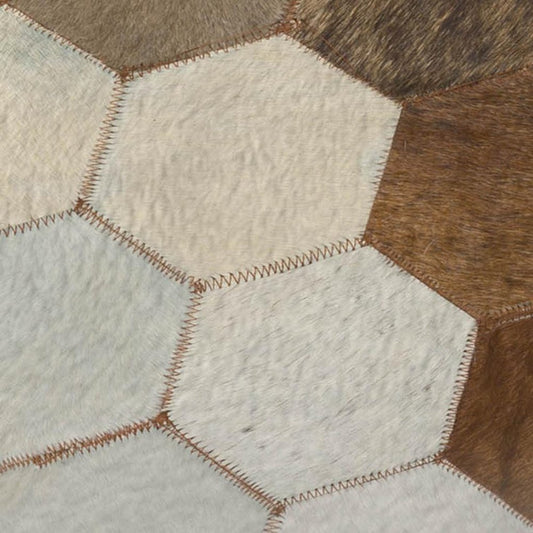 50" X 70" Black Brown And Ivory Geometric Polyester Woven Plush Throw Blanket