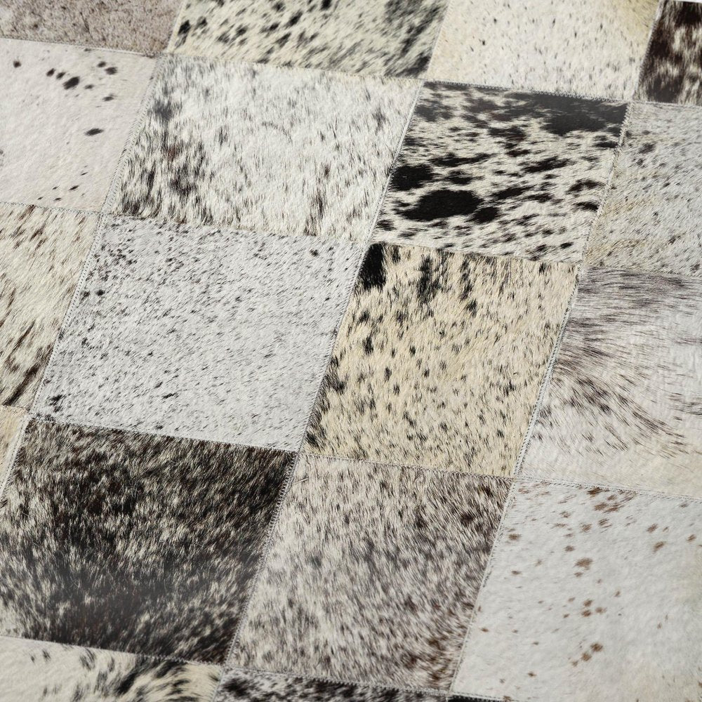 50" X 70" Granite Gray Black And Ivory Animal Print Polyester Woven Plush Throw Blanket