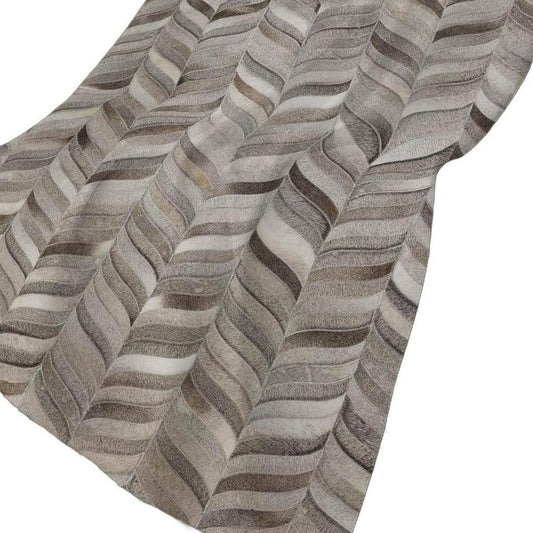 50" X 70" Gray Ivory And Beige Abstract Plush Throw Blanket