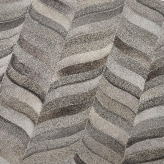 50" X 70" Gray Ivory And Beige Abstract Plush Throw Blanket