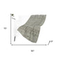 50" X 70" Taupe And Ivory Geometric Polyester Woven Plush Throw Blanket