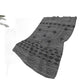 50" X 70" Gray And Black Geometric Polyester Woven Plush Throw Blanket