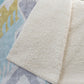 50" X 70" Aqua Gold And Ivory Ikat Microfiber Plush Throw Blanket