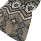 50" X 70" Sand Ivory And Gray Ikat Polyester Woven Plush Throw Blanket