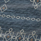 50" X 70" Blue And Rust Geometric Plush Throw Blanket