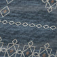50" X 70" Blue And Rust Geometric Polyester Woven Plush Throw Blanket