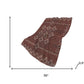 50" X 70" Rust And Ivory Geometric Polyester Woven Plush Throw Blanket