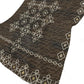 50" X 70" Brown Ivory And Gold Geometric Plush Throw Blanket