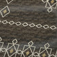 50" X 70" Brown Ivory And Gold Geometric Polyester Woven Plush Throw Blanket