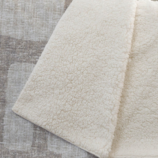 50" X 70" Taupe And Coffee Abstract Polyester Woven Plush Throw Blanket