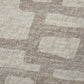 50" X 70" Taupe And Coffee Abstract Polyester Woven Plush Throw Blanket