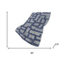 50" X 70" Blue And Silver Abstract Polyester Woven Plush Throw Blanket