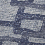 50" X 70" Blue And Silver Abstract Polyester Woven Plush Throw Blanket