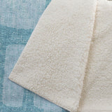 50" X 70" Turquoise And Aqua Abstract Polyester Woven Plush Throw Blanket