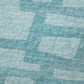 50" X 70" Turquoise And Aqua Abstract Polyester Woven Plush Throw Blanket