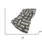 50" X 70" Gray And Black Abstract Polyester Woven Plush Throw Blanket