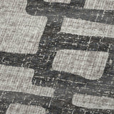 50" X 70" Gray And Black Abstract Plush Throw Blanket