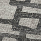 50" X 70" Gray And Black Abstract Polyester Woven Plush Throw Blanket