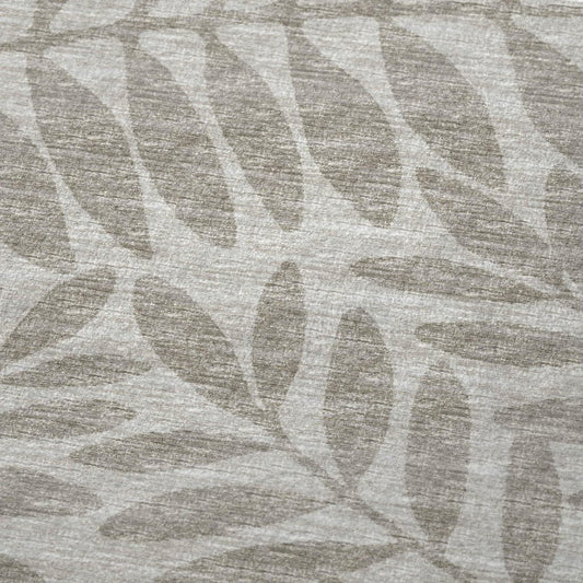 50" X 70" Taupe And Beige Floral Polyester Woven Plush Throw Blanket