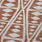 50" X 70" Rust And Beige Geometric Polyester Woven Plush Throw Blanket