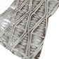50" X 70" Brown And Ivory Geometric Polyester Woven Plush Throw Blanket