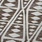 50" X 70" Brown And Ivory Geometric Polyester Woven Plush Throw Blanket