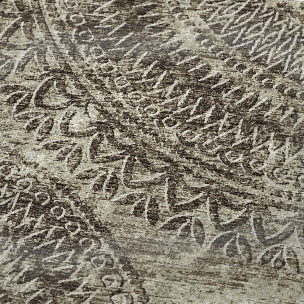 50" X 70" Brown And Beige Floral Plush Throw Blanket