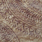 50" X 70" Rust And Beige Floral Polyester Woven Plush Throw Blanket